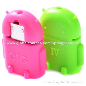 USB OTG Adapters for Digital Device, Various Colors Available
